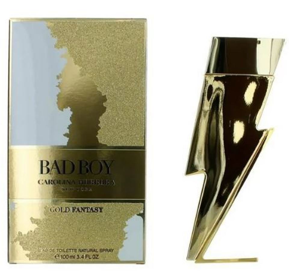 Carolina Herrera - Tester Bad Boy Gold Fantasy Edt ( M ) 3.4 Oz