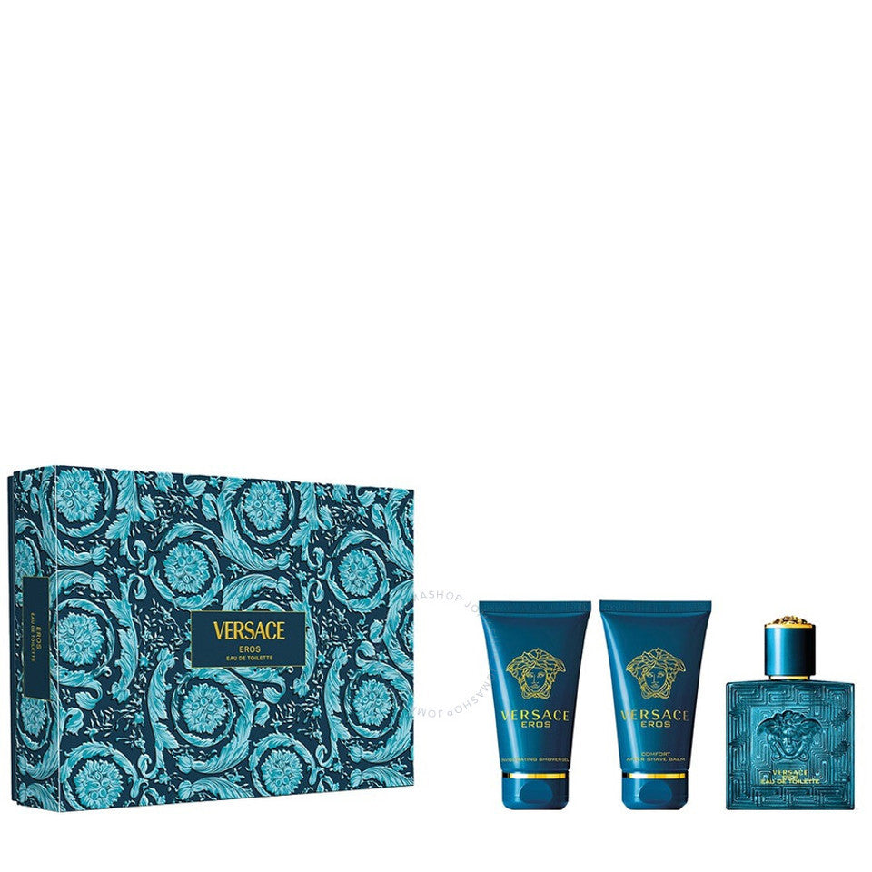 Versace - Eros Coffret 3Pc Set ( 1.7 Edt + 1.7 Sg + 1.7 As ) ( M )
