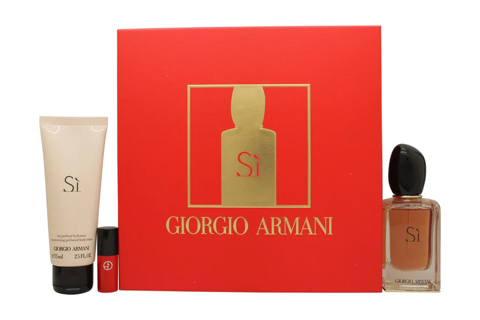 Giorgio Armani - Si ( 0.85 Edp + 2.5 Bl + 0.05 Oz Lipstick ) 3Pc Set ( W )