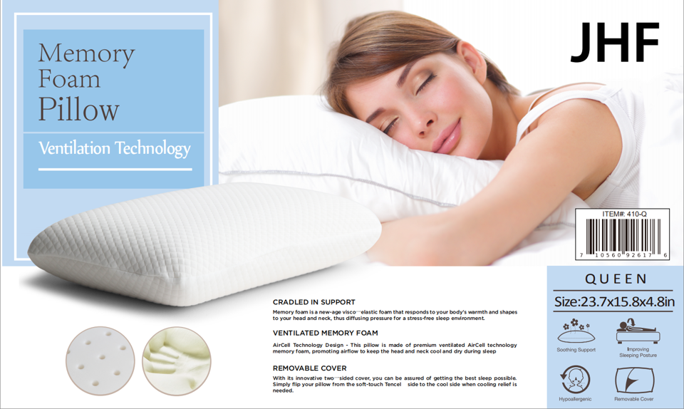 410-1@7 Memory Foam Pillow Reorder