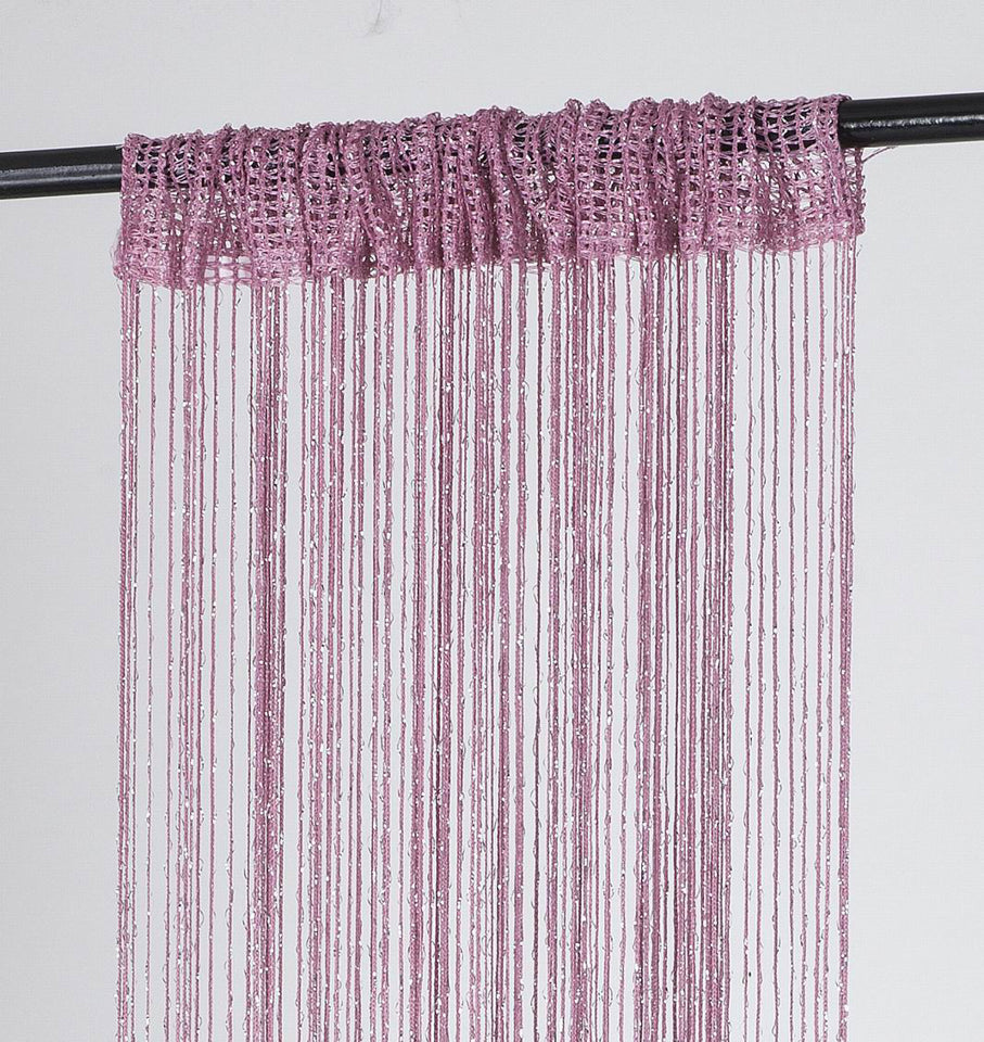 1 Piece Rod Pocket Decorative Door String Curtain Wall Panel Fringe Room Divider