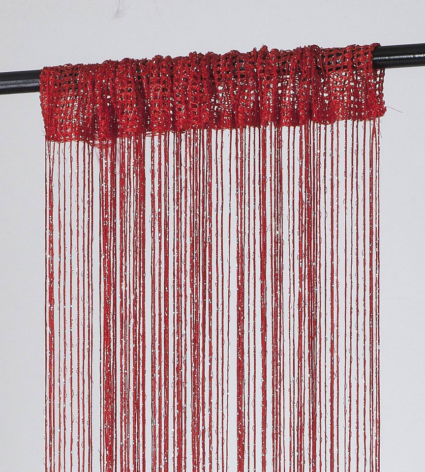 1 Piece Rod Pocket Decorative Door String Curtain Wall Panel Fringe Room Divider
