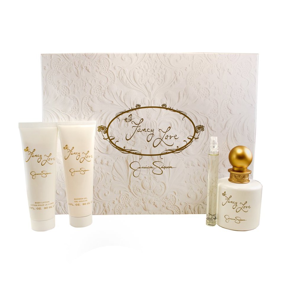 Jessica Simpson - Fancy Love 4Pc Set ( 3.4 Edp + 0.33 Edp + 3.0 Bl + 3.0 Sg ) ( W )