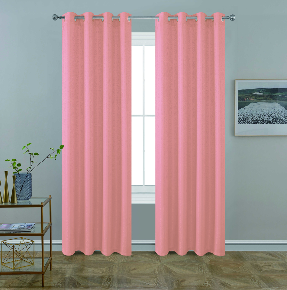 BT259-84 JEN JACQUARD WINDOW CURTAIN WITH FOAM BACKING 54X84IN