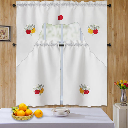 Bt590-3Pc Swag Kitchen Curtain