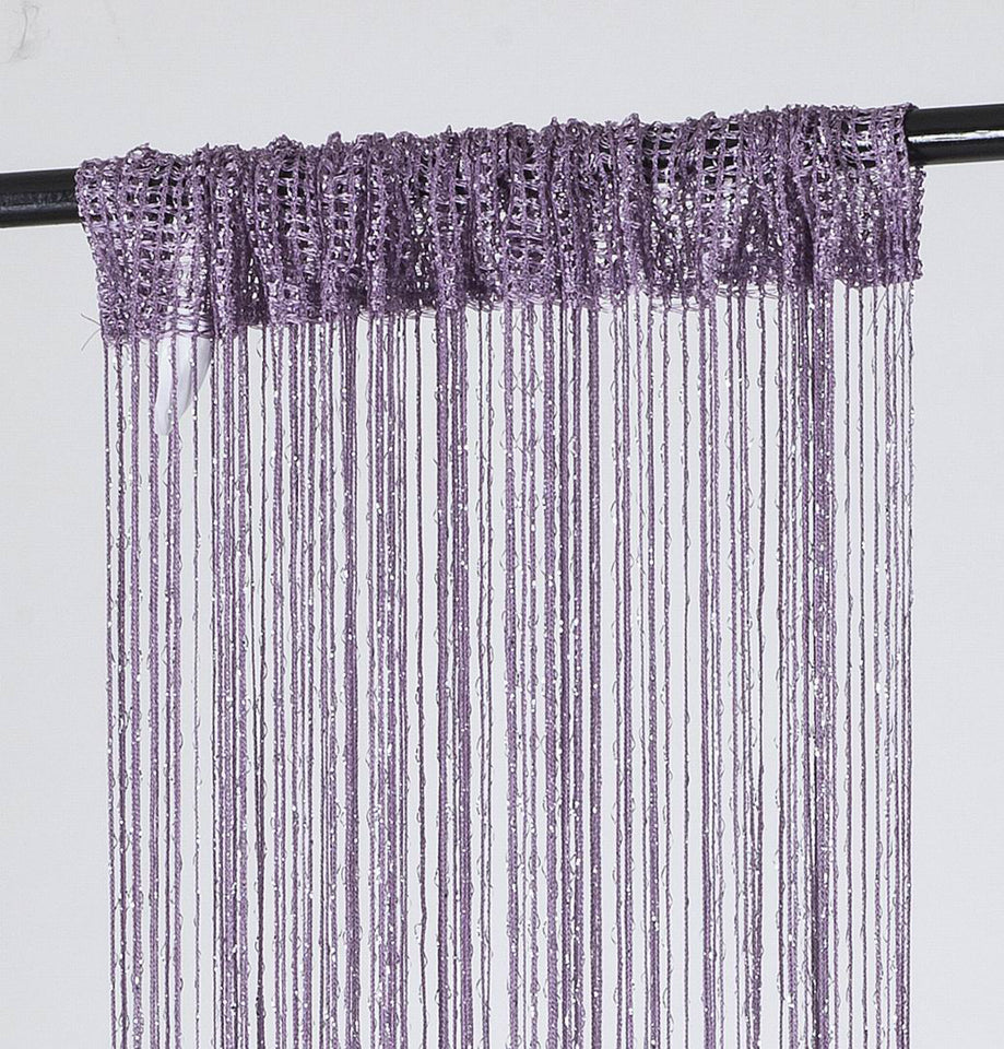 1 Piece Rod Pocket Decorative Door String Curtain Wall Panel Fringe Room Divider