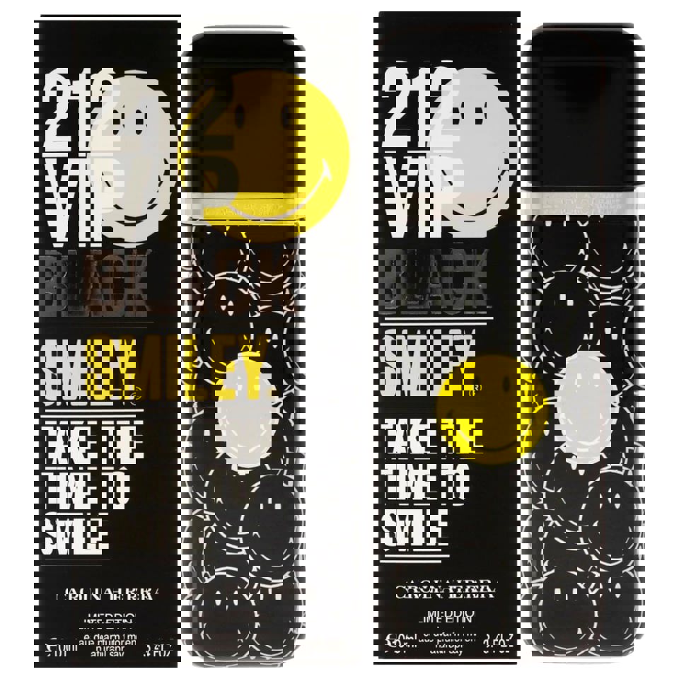 Carolina Herrera - 212 Vip Black Smiley Edp ( M ) 3.4 Oz