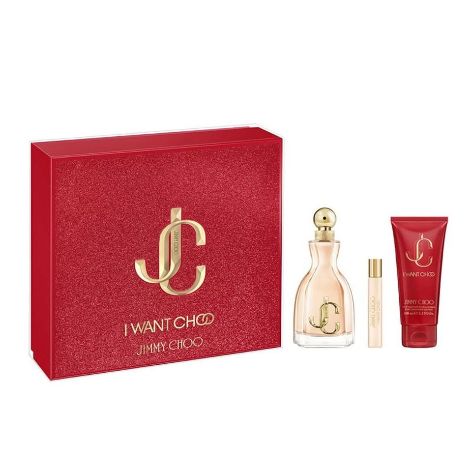Jimmy Choo - I Want Choo 3Pc Set ( 3.4 Edp + 0.25 Edp + 3.4 Bl ) ( W )