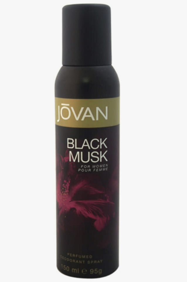 JOVAN - BLACK MUSK DEO SPRAY ( W ) 5.0 OZ