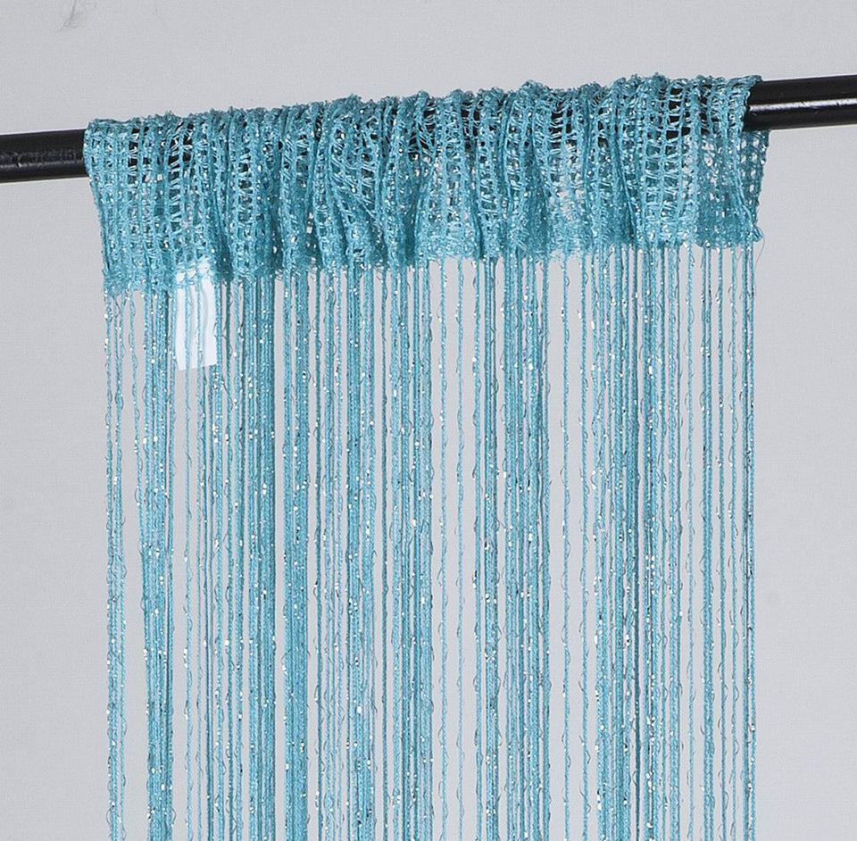1 Piece Rod Pocket Decorative Door String Curtain Wall Panel Fringe Room Divider