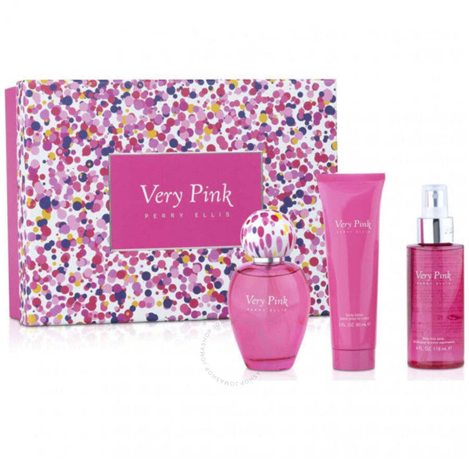 Perry Ellis - Very Pink 3Pc Set ( W ) 3.4 Oz