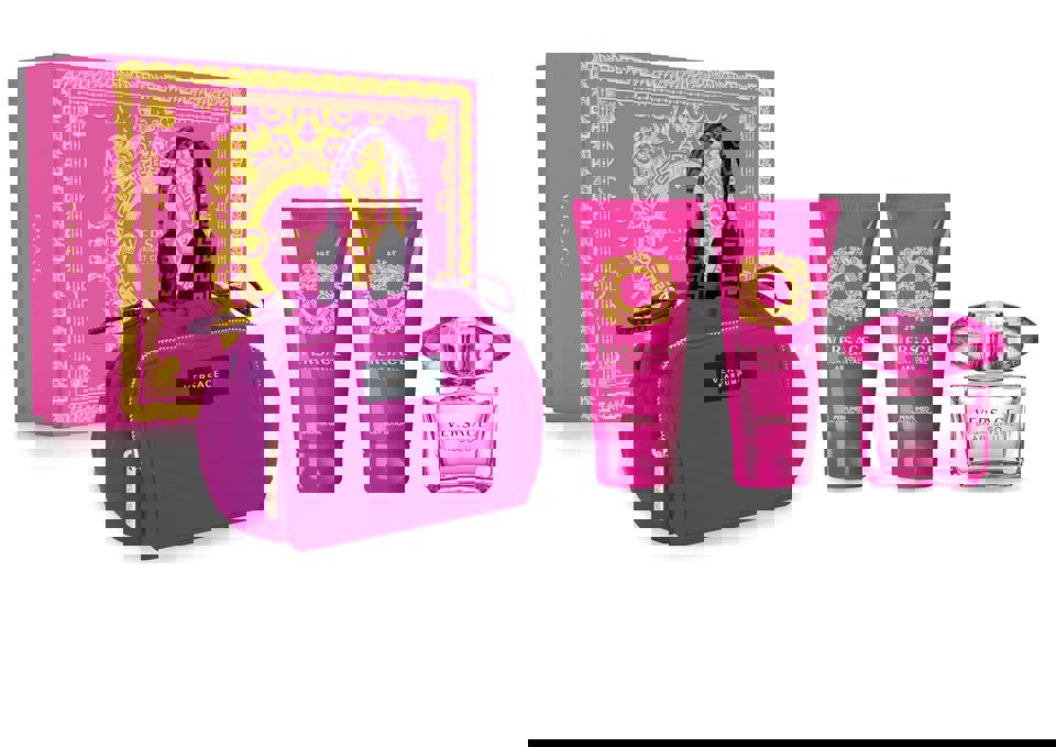 Versace - Bright Crystal Absolute 4Pc Set S/G, B/L, Make Up ( W ) 3.0 Oz