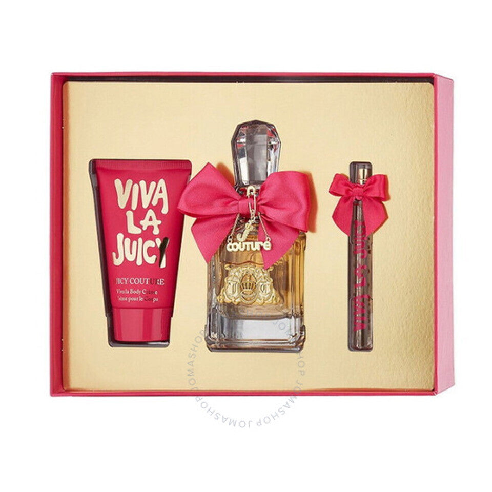 Juicy Couture - Viva La Juicy 3Pc Set ( 3.4 Edp + 0.33 Edp + 4.2 Bl ) ( W )