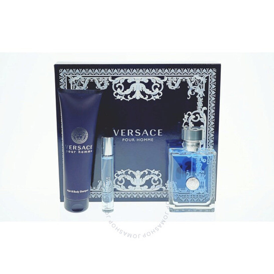 Versace - Versace Pour Homme 3Pc Set ( 3.4 Edt + 0.3 Edt + 5.0 Hair & Body Shampoo ) ( M )