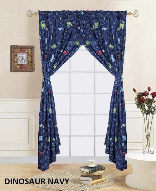 2Pc Window Curtain W/Tie Back 60*84