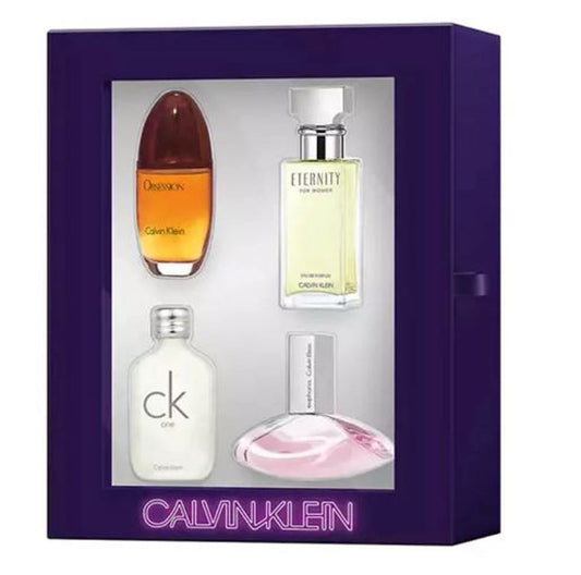 Calvin Klein - Calvin Klein Eternity + Ck One  Obsession 4Pc Set ( W ) 0.5 Oz