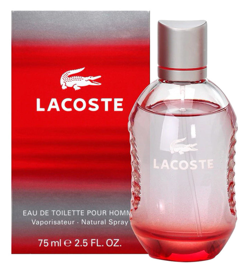 Lacoste - Pour Homme Red Bottle Red Style In Play Edt ( M ) 2.5 Oz
