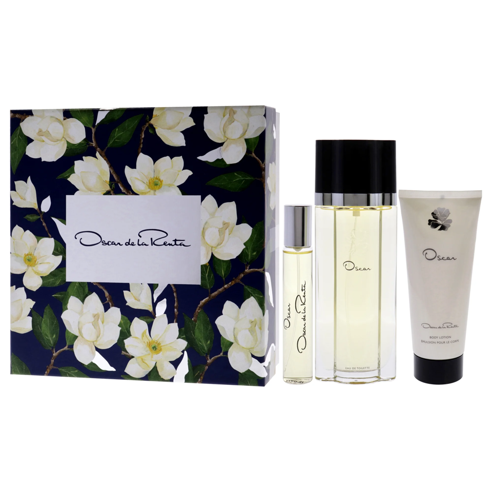 Oscar De La Renta - Oscar 3Pc Set Travel Box ( W ) 3.4 Oz
