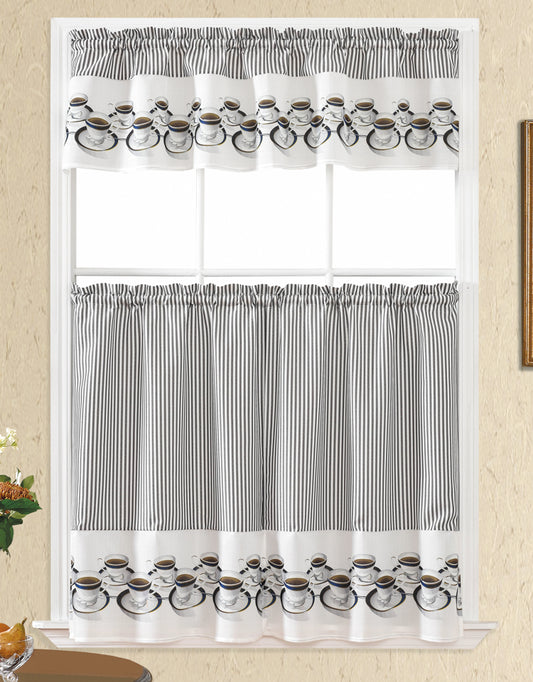 Bt388-Multi Polyester Kitchen Curtain