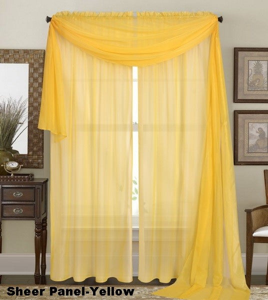 Solid Voile Rod Pocket Sheer Curtains For Bedroom Drapes Set Of 2 84" Curtains For Bedroom Panels Window Treatment Home Decor 84"
