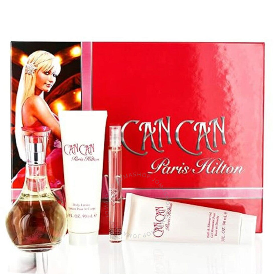 Paris Hilton - Can Can 4Pc Set ( 3.4 Edp + 0.33 Edp + 3.0 Bl + 3.0 Sg ) ( W )
