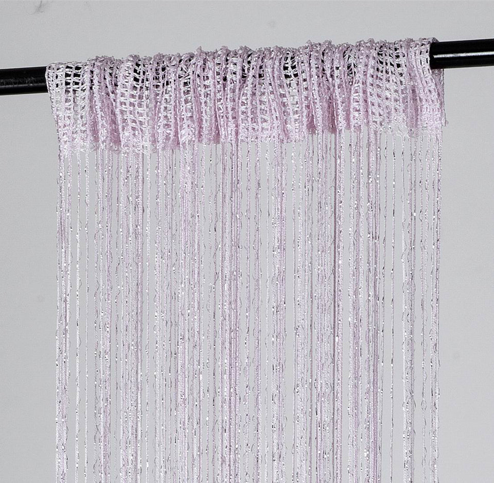 1 Piece Rod Pocket Decorative Door String Curtain Wall Panel Fringe Room Divider