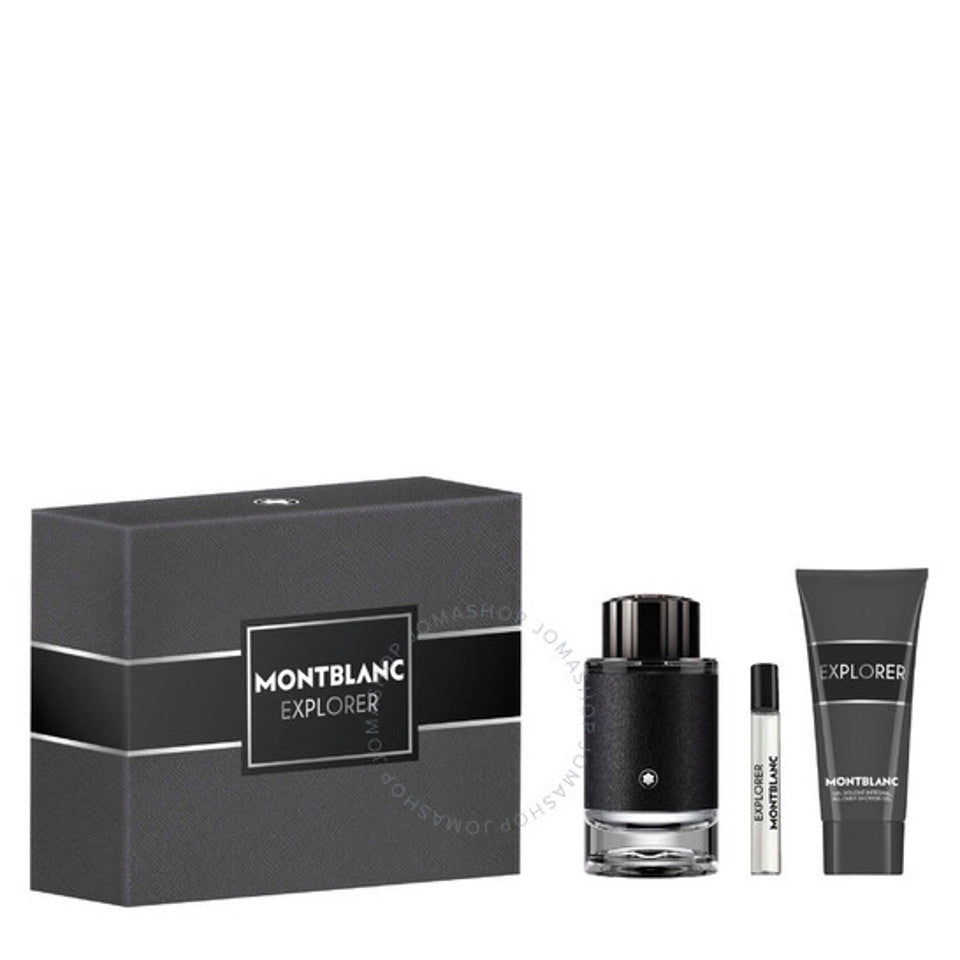 Mont Blanc - Explorer ( 3.3 Edp + 7.5Ml Travel Spy + 3.3 Sg ) 3Pc Set ( M ) 3.4 Oz