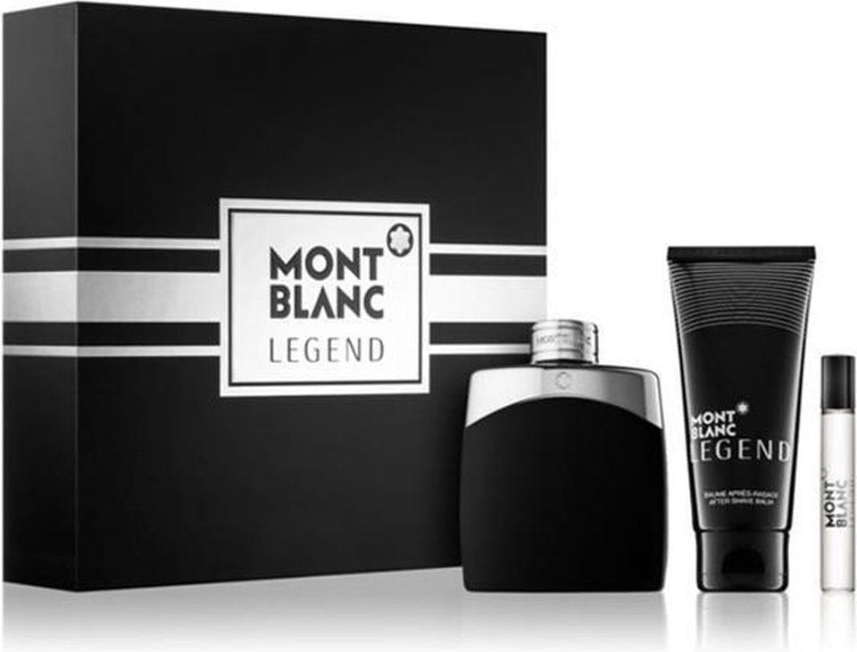 Mont Blanc - Legend Edp 3Pc Set + Edp 0.25 Oz + Shower Gel 3.4 Oz ( M )