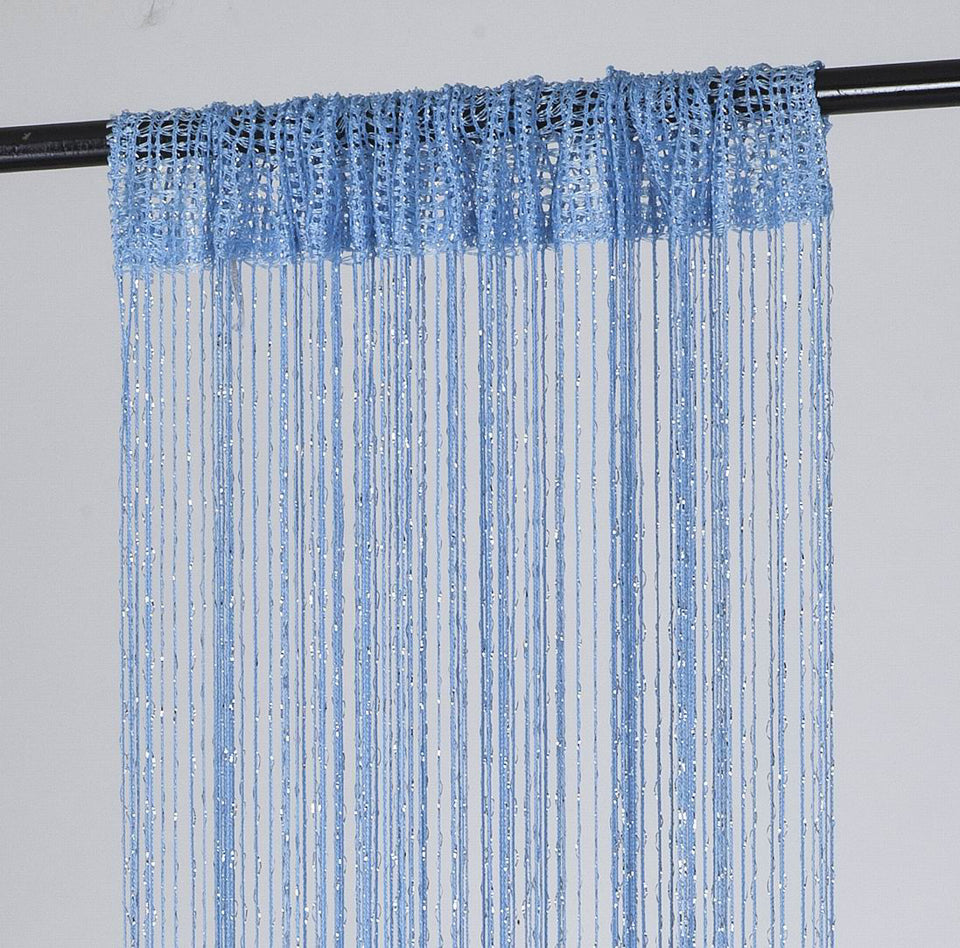 1 Piece Rod Pocket Decorative Door String Curtain Wall Panel Fringe Room Divider