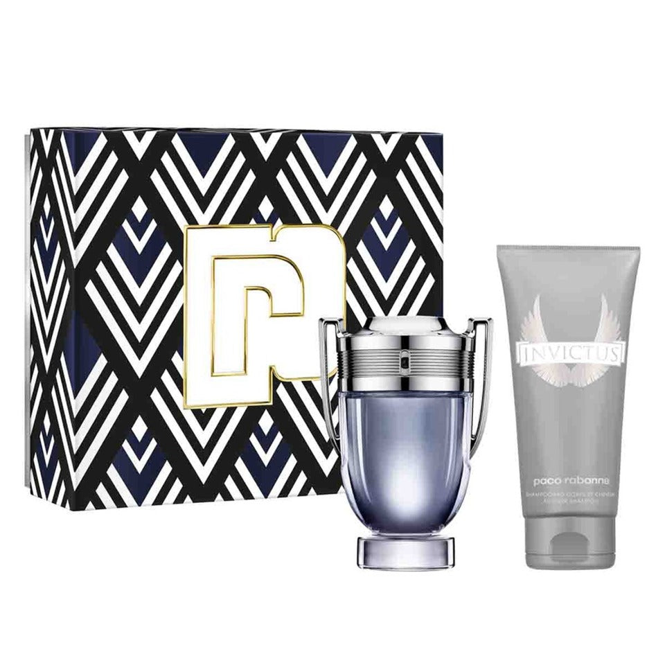 Paco Rabanne - Invictus 2Pc Set ( 3.4 Edt + 3.4 Sg ) ( M )