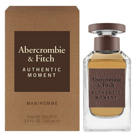 ABERCROMBIE & FITCH - AUTHENTIC MOMENT EDT ( M ) 3.4 OZ