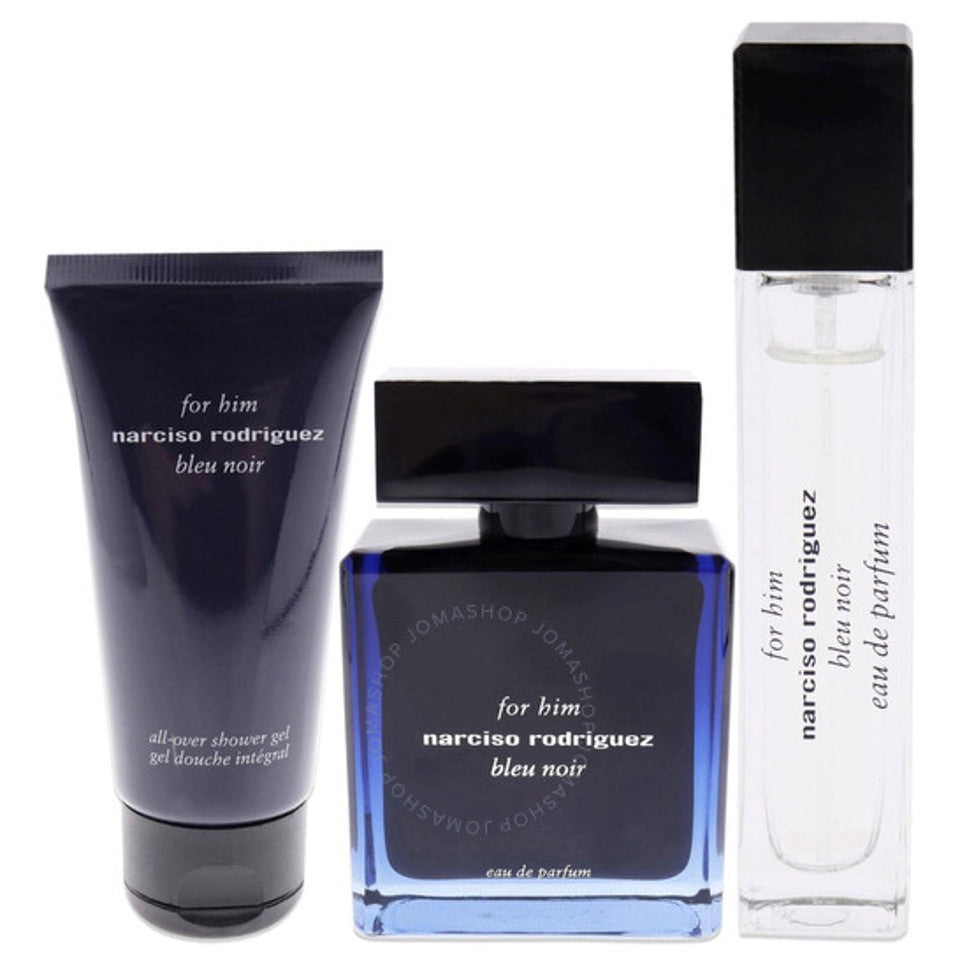 Narciso Rodriguez - Bleu Noir ( 3.3 Edp + 1.6 Sg + 10Ml Edp ) 3Pc Set ( M ) 3.3 Oz