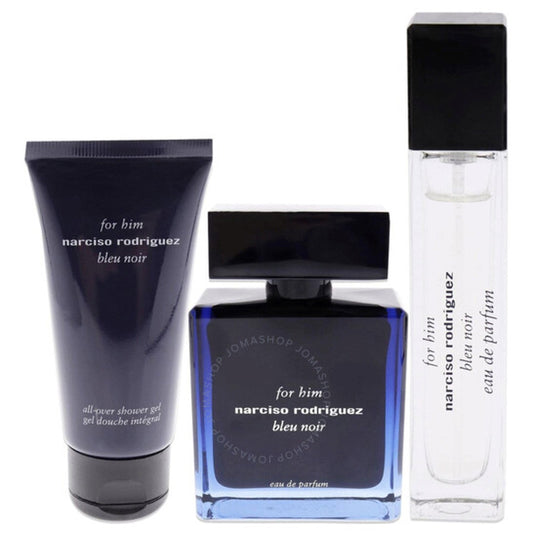 Narciso Rodriguez - Bleu Noir ( 3.3 Edp + 1.6 Sg + 10Ml Edp ) 3Pc Set ( M ) 3.3 Oz