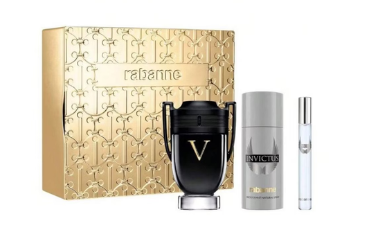 PACO RABANNE - INVICTUS VICTORY ( EDP 3.4 + DEO 5.0 + EDP 0.33 ) 3PC SET ( M )