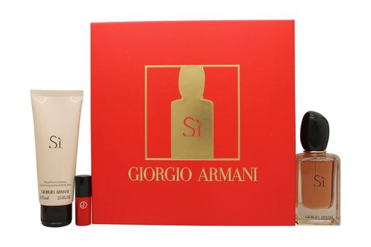 Giorgio Armani - Si ( 0.85 Edp + 2.5 Bl + 0.05 Oz Lipstick ) 3Pc Set ( W )