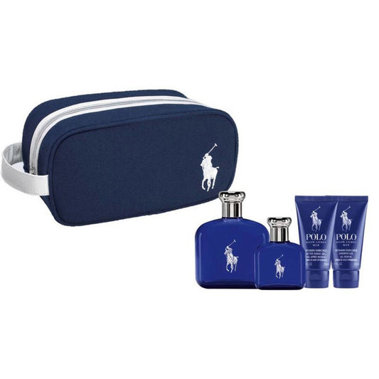 Ralph Lauren - Polo Blue ( 4.2 Edt + 1.3 Edt + 1.7 Sg + 1.7 Bw ) 4Pc Set ( M )