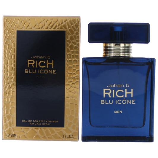 Johan B - Rich Blu Icone Edt ( M ) 3.0 Oz