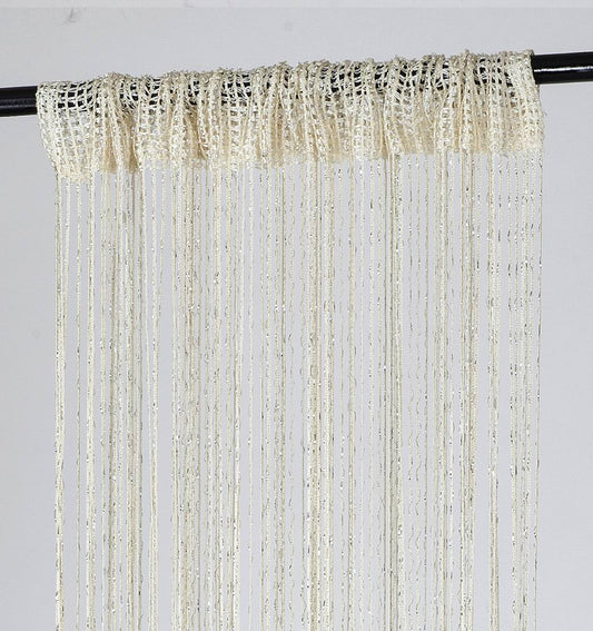 1 Piece Rod Pocket Decorative Door String Curtain Wall Panel Fringe Room Divider