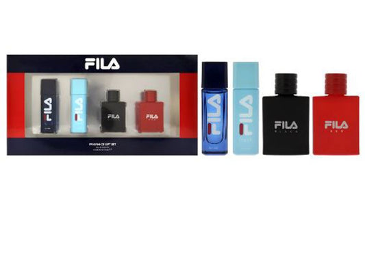 Fila - Fila Men, Fresh, Black, Red Mini 4Pc Set ( M ) 0.25 Oz
