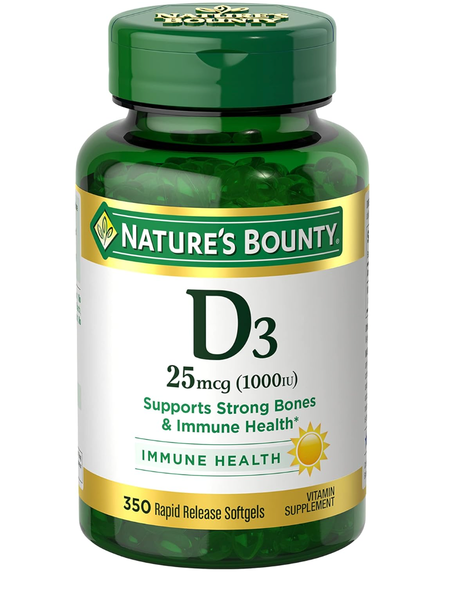 Nature's Bounty Vitamin D3 1000 IU Softgels