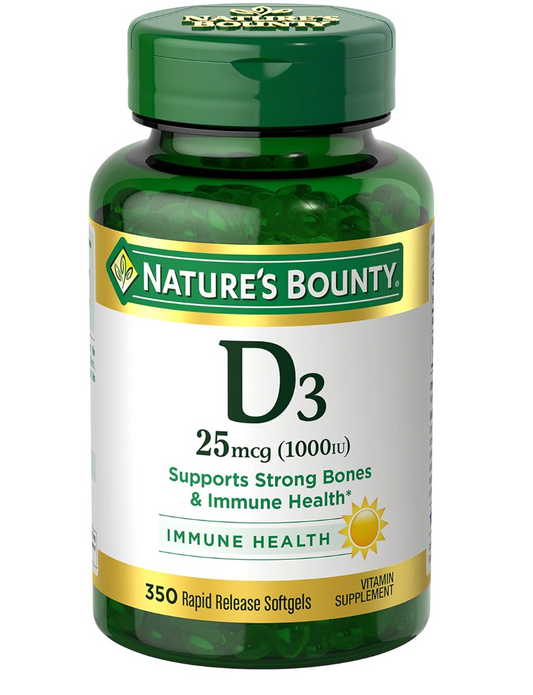 Nature's Bounty Vitamin D3 1000 IU Softgels