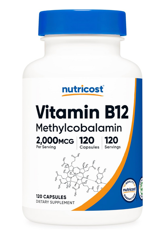 Nutricost Vitamin B12 (Methylcobalamin) 2000mcg