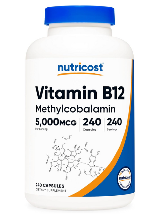 Nutricost Vitamin B12 (Methylcobalamin) 5000mcg