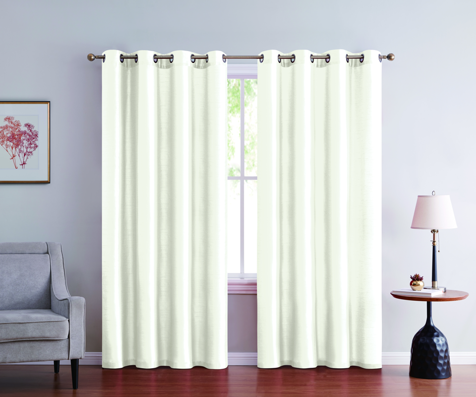 4002-84 ALEXANDRA FAUX SILK GROMMET PANEL 55*84" reorder