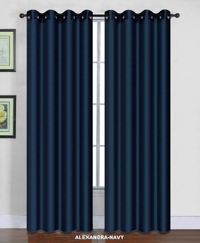 4002-84 ALEXANDRA FAUX SILK GROMMET PANEL 55*84" reorder