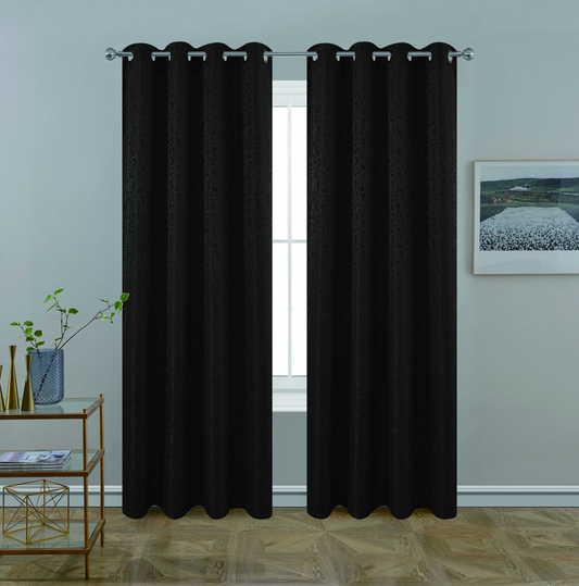 BT255-63 KAITLYN JACQUARD WINDOW CURTAIN