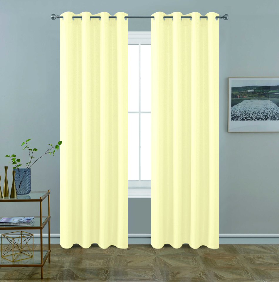 BT259-84 JEN JACQUARD WINDOW CURTAIN WITH FOAM BACKING 54X84IN