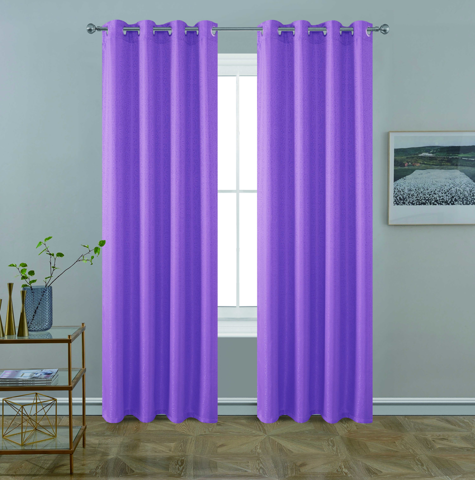 BT259-84 JEN JACQUARD WINDOW CURTAIN WITH FOAM BACKING 54X84IN