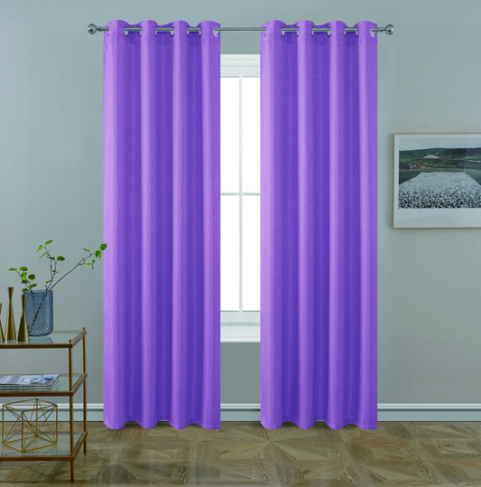 BT259-84 JEN JACQUARD WINDOW CURTAIN WITH FOAM BACKING 54X84IN