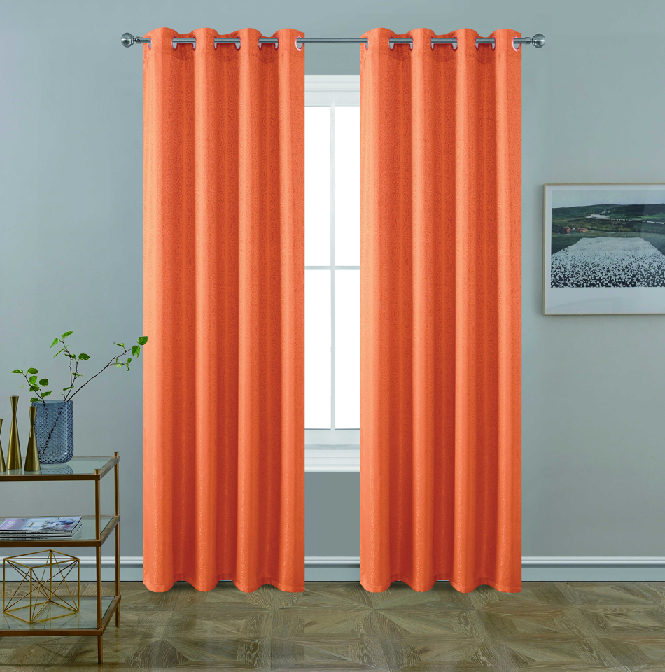 BT259-84 JEN JACQUARD WINDOW CURTAIN WITH FOAM BACKING 54X84IN